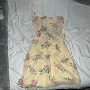 Floral dress.